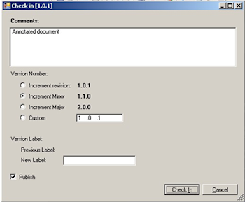 Rightfax Integration, version control